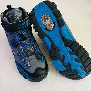 Kids Hiking-Snow Boots Outdoor Boots - Black and Blue